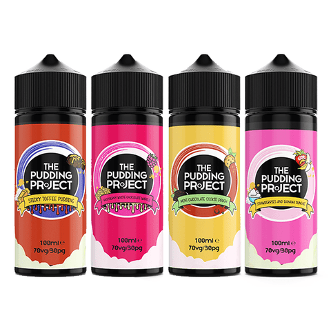 0mg Pudding Project E - liquid Shortfill 100ml (70VG/30PG) - THWC Ltd