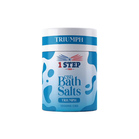 1 Step CBD 1000mg CBD Bath Salts - 500g - Broad Spectrum - Various Flavours - THWC Ltd