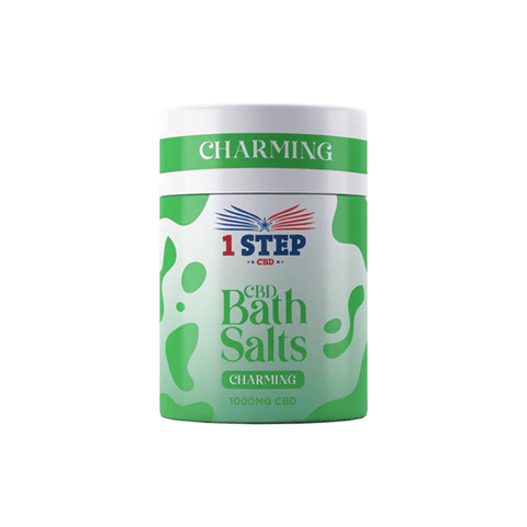 1 Step CBD 1000mg CBD Bath Salts - 500g - Broad Spectrum - Various Flavours - THWC Ltd