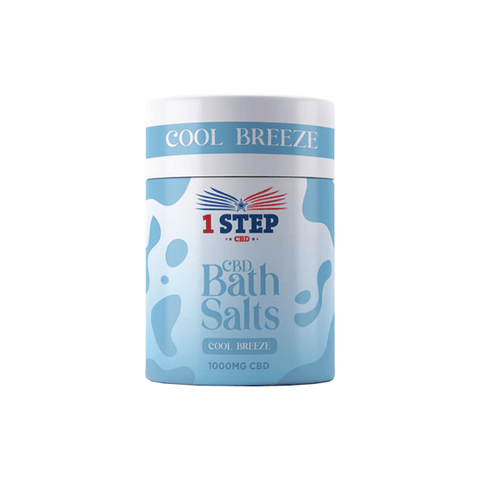 1 Step CBD 1000mg CBD Bath Salts - 500g - Broad Spectrum - Various Flavours - THWC Ltd