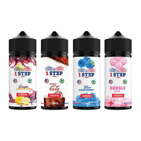 1 Step CBD 4000mg CBD E - liquid 120ml - THWC Ltd
