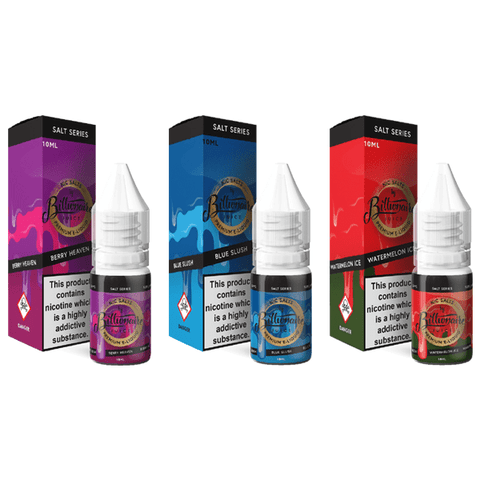 20mg Billionaire Juice Salt Series 10ml Nic Salts (50VG/50PG) - THWC Ltd
