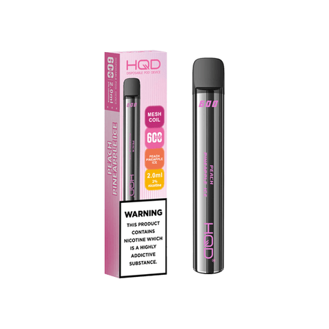 20mg HQD 600 Disposable Vape Device 600 Puffs - THWC Ltd