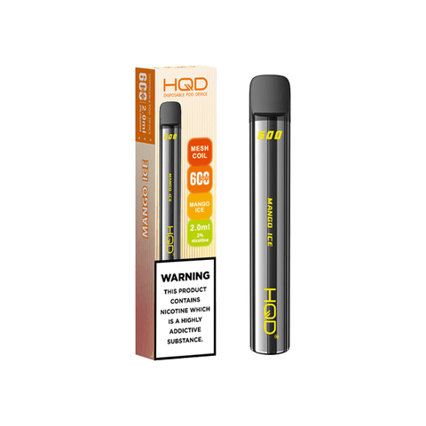 20mg HQD 600 Disposable Vape Device 600 Puffs - THWC Ltd
