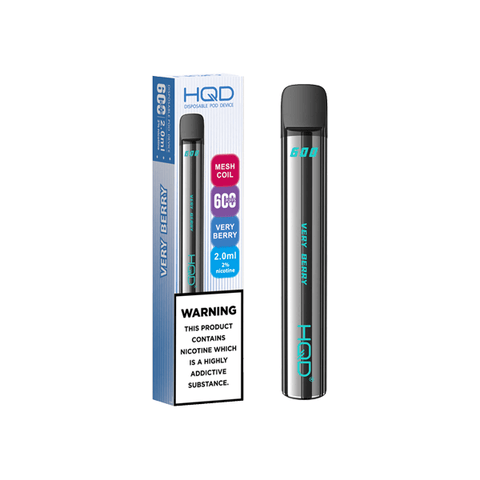 20mg HQD 600 Disposable Vape Device 600 Puffs - THWC Ltd