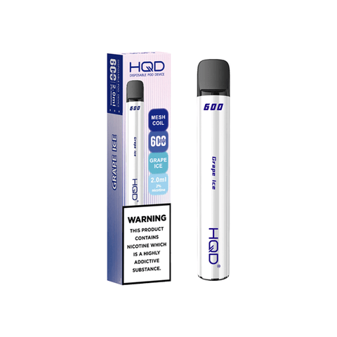 20mg HQD 600 Disposable Vape Device 600 Puffs - THWC Ltd