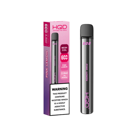 20mg HQD 600 Disposable Vape Device 600 Puffs - THWC Ltd