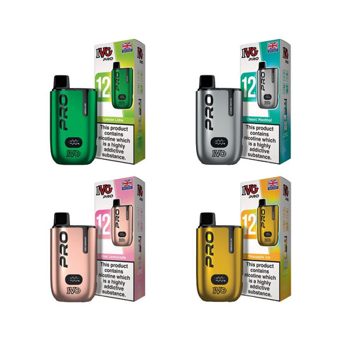 20mg I VG Pro 12 Prefilled Pod Vape Kit 10000 Puffs - THWC Ltd