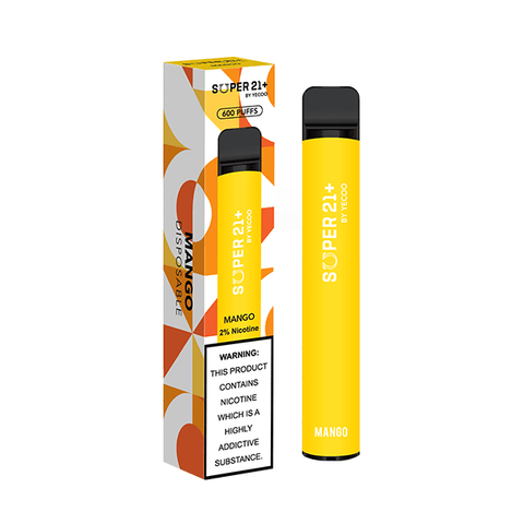 20mg Super21+ By Yecoo Disposable Vape Device 600 Puffs - THWC Ltd
