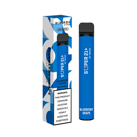 20mg Super21+ By Yecoo Disposable Vape Device 600 Puffs - THWC Ltd