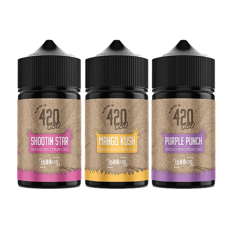 420 E - liquids 1500mg Broad - Spectrum CBD E - Liquids (40VG/60PG) - THWC Ltd
