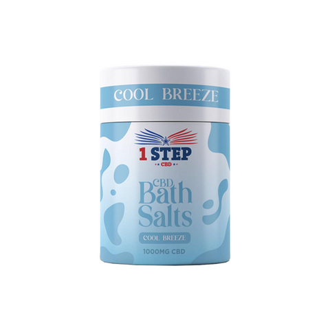 1 Step CBD 1000mg CBD Bath Salts - 500g - Broad Spectrum - Various Flavours