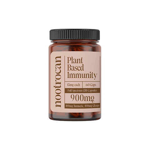 Nootrocan 900mg Full Spectrum CBD Capsules & Mushroom Oil - 60 Caps
