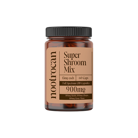 Nootrocan 900mg Full Spectrum CBD Capsules & Mushroom Oil - 60 Caps