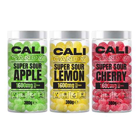 CALI CANDY 1600mg Full Spectrum CBD Vegan Sweets (Large) - 10 Flavours - THWC Ltd