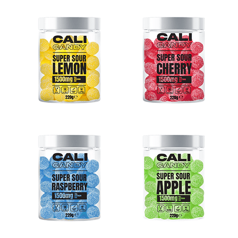 CALI CANDY MAX 1500mg Full Spectrum CBD Vegan Sweets - 10 Flavours - THWC Ltd