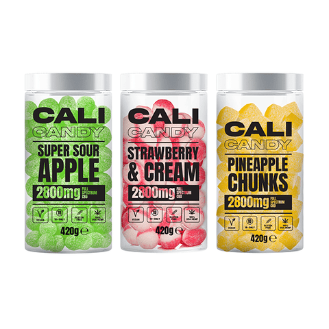 CALI CANDY MAX 2800mg Full Spectrum CBD Vegan Sweets - 10 Flavours - THWC Ltd