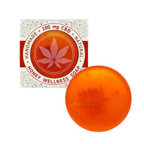 Cannaline Handmade Honey Wellness Soap - 100mg CBD - THWC Ltd