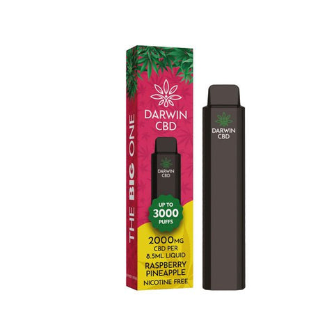 Darwin The Big One 2000mg CBD Disposable Vape Device 3000 Puffs - THWC Ltd