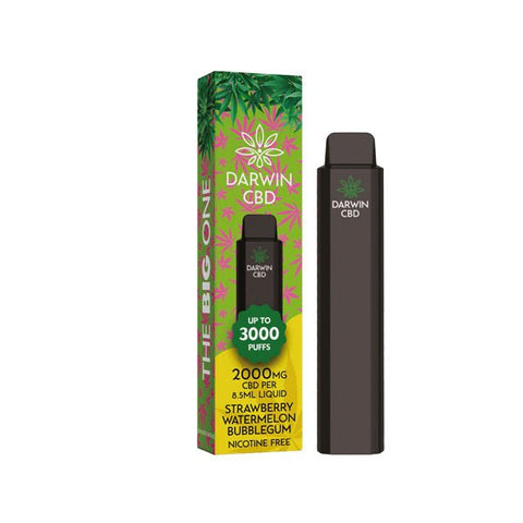 Darwin The Big One 2000mg CBD Disposable Vape Device 3000 Puffs - THWC Ltd