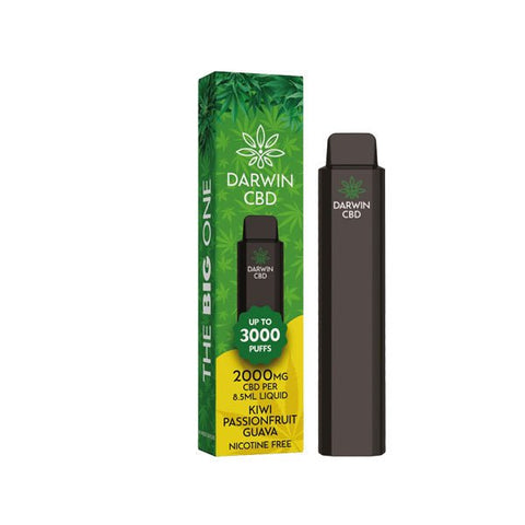 Darwin The Big One 2000mg CBD Disposable Vape Device 3000 Puffs - THWC Ltd
