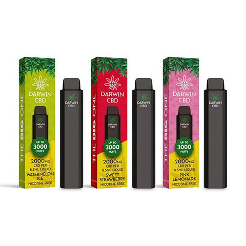 Darwin The Big One 2000mg CBD Disposable Vape Device 3000 Puffs - THWC Ltd