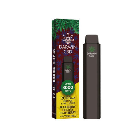 Darwin The Big One 2000mg CBD Disposable Vape Device 3000 Puffs - THWC Ltd