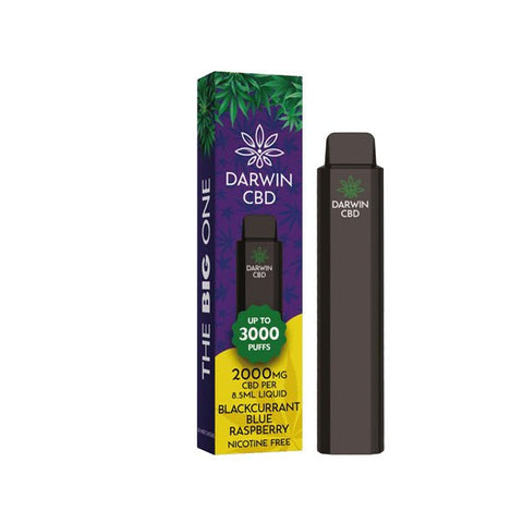 Darwin The Big One 2000mg CBD Disposable Vape Device 3000 Puffs - THWC Ltd