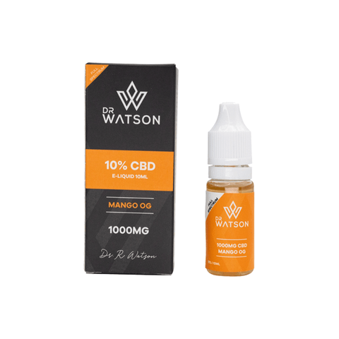 Dr Watson 1000mg Full Spectrum CBD E - liquid 10ml (BUY 1 GET 1 FREE) - THWC Ltd