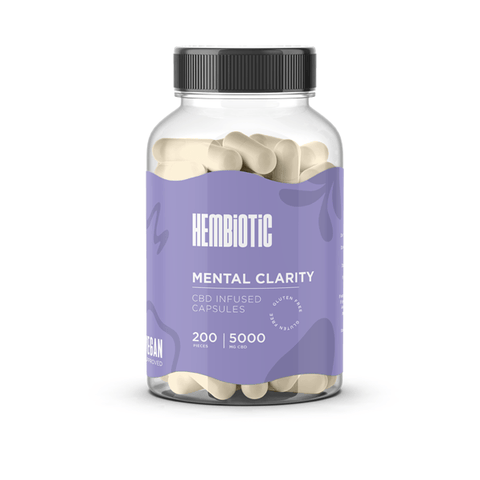Hembiotic 5000mg Bulk CBD Capsules - 200 Caps - THWC Ltd