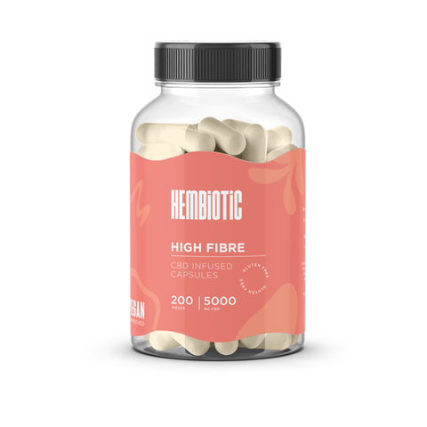 Hembiotic 5000mg Bulk CBD Capsules - 200 Caps - THWC Ltd
