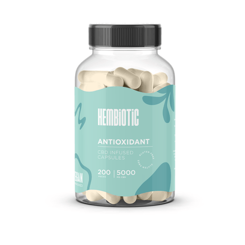Hembiotic 5000mg Bulk CBD Capsules - 200 Caps - THWC Ltd