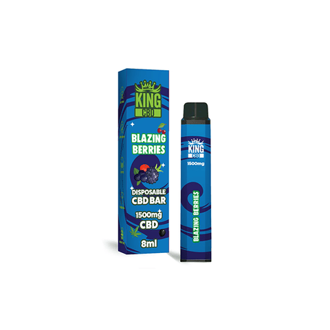 King CBD 1500mg Disposable Vape - 3500 Puffs - THWC Ltd