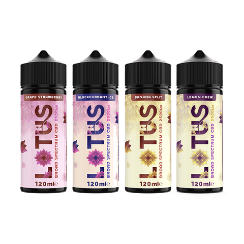 Lotus Leaf CBD 2500mg CBD Broad - Spectrum E - liquid 100ml (70VG/30PG) - THWC Ltd