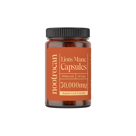 Nootrocan 45000mg Nootropic Vegan Mushroom Capsules - 90 Caps - THWC Ltd