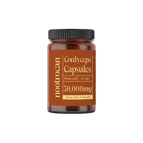Nootrocan 45000mg Nootropic Vegan Mushroom Capsules - 90 Caps - THWC Ltd