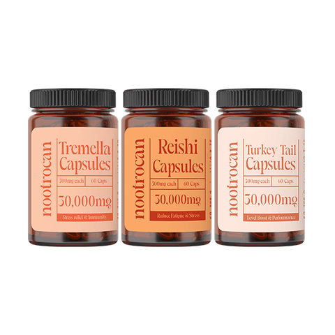 Nootrocan 45000mg Nootropic Vegan Mushroom Capsules - 90 Caps - THWC Ltd