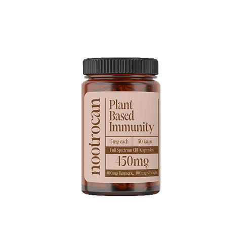 Nootrocan 450mg Full Spectrum CBD Capsules & Mushroom Oil - 30 Caps - THWC Ltd