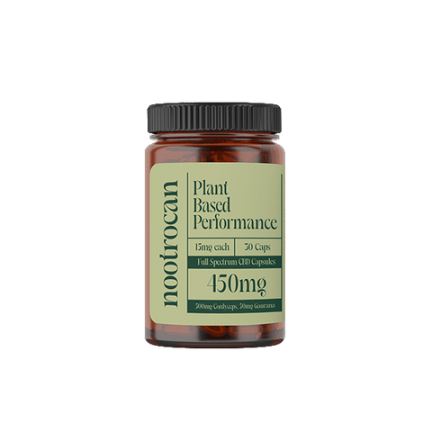 Nootrocan 450mg Full Spectrum CBD Capsules & Mushroom Oil - 30 Caps - THWC Ltd