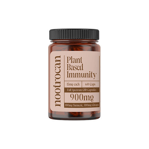 Nootrocan 900mg Full Spectrum CBD Capsules & Mushroom Oil - 60 Caps - THWC Ltd