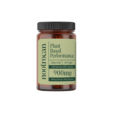 Nootrocan 900mg Full Spectrum CBD Capsules & Mushroom Oil - 60 Caps - THWC Ltd