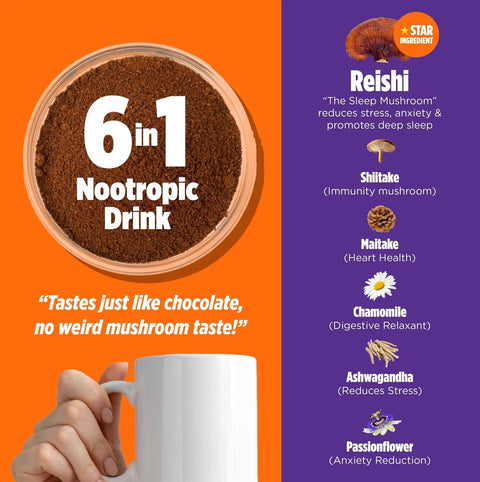 Orange County "Brain Food" Mushroom Chocolate Drink (Sample Size) - THWC Ltd