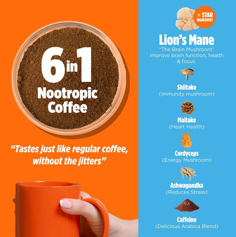 Orange County "Brain Food" Mushroom Coffee Drink - THWC Ltd