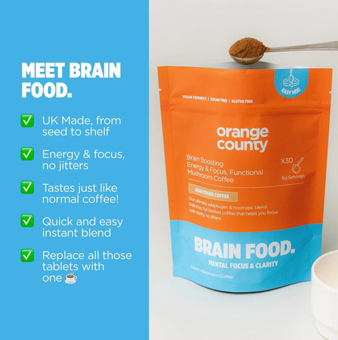 Orange County "Brain Food" Mushroom Coffee Drink (Sample Size) - THWC Ltd
