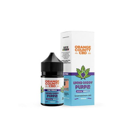 Orange County CBD Cali Range 1500mg CBD 50ml E - liquid (60VG/40PG) - THWC Ltd