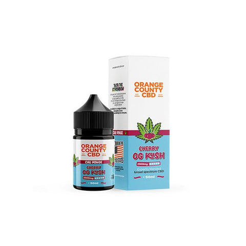 Orange County CBD Cali Range 2500mg CBD 50ml E - liquid (60VG/40PG) - THWC Ltd