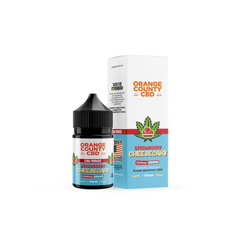 Orange County CBD Cali Range 2500mg CBD 50ml E - liquid (60VG/40PG) - THWC Ltd