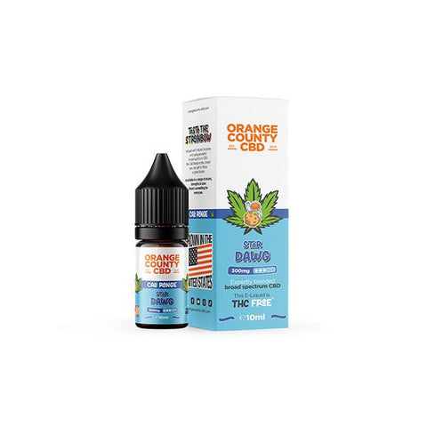 Orange County CBD Cali Range 300mg CBD 10ml E - liquid (60VG/40PG) - THWC Ltd