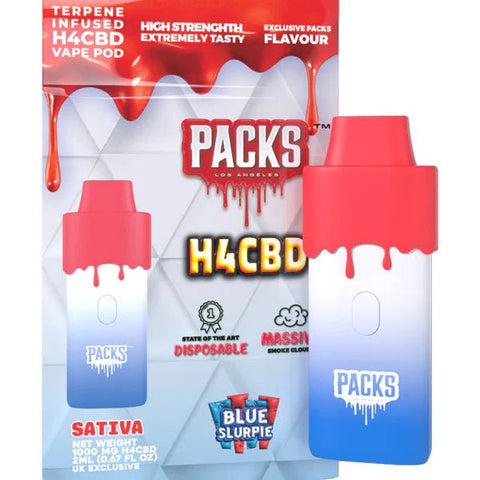 Packwoods H4 CBD Vape - 1000mg CBD - 2ml - Various Flavours - THWC Ltd