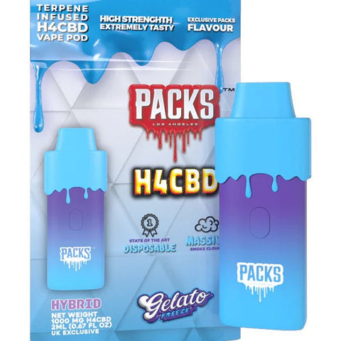 Packwoods H4 CBD Vape - 1000mg CBD - 2ml - Various Flavours - THWC Ltd